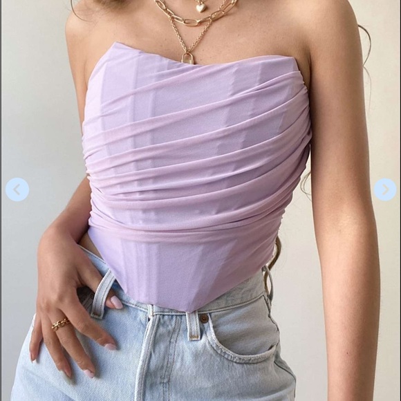 Lavandar corset top - Picture 1 of 4
